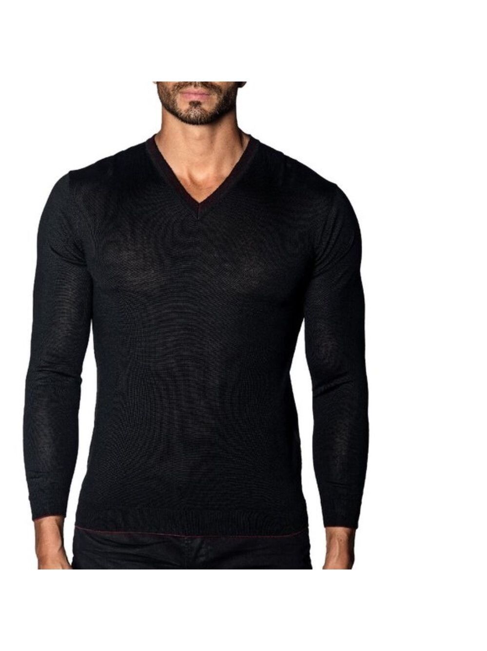 Jared Lang Trim Fit V-Neck Sweater